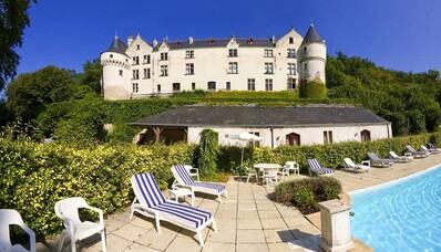 Hyr helikopter till Le Château de Chissay i Loiredalen