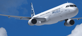 Airbus A318 intérieur en cuir