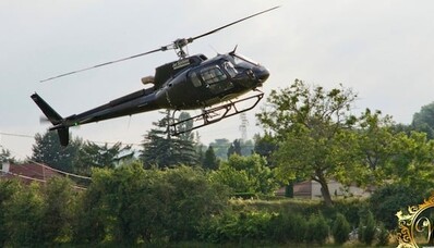 Le Puy du Fou med helikopter