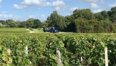 Upptäck vingårdarna med helikopter