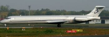 **Texte alternatif :** Location jet privé - cabine MD 82 vide