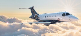 **location de jet privé : Intérieur en cuir noir luxueux**