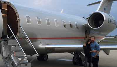 Vilka fotbollsspelare har privatjet?