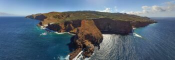 Cabo Rojo : Faro Los Morrillos vue aérienne.