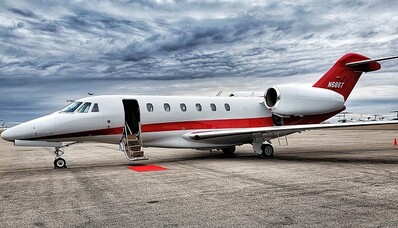 TOPP 5 mest populära privata jetplan i Europa 2022.