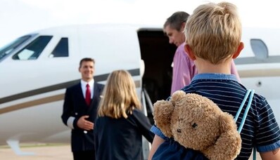 Privatjet och barn