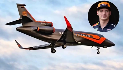 När F1 lyfter: Max Verstappens privatjet