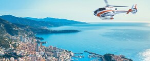 Nice - Monaco: Transfer med helikopter