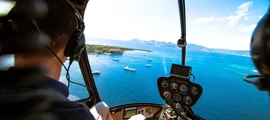 Nice - Monaco: Transfer med helikopter
