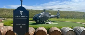 Helikoptertur till Italiens stora vingårdar