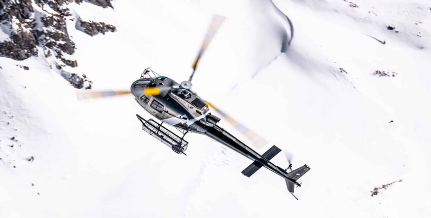 Lyon - Megève: helikoptertransfer